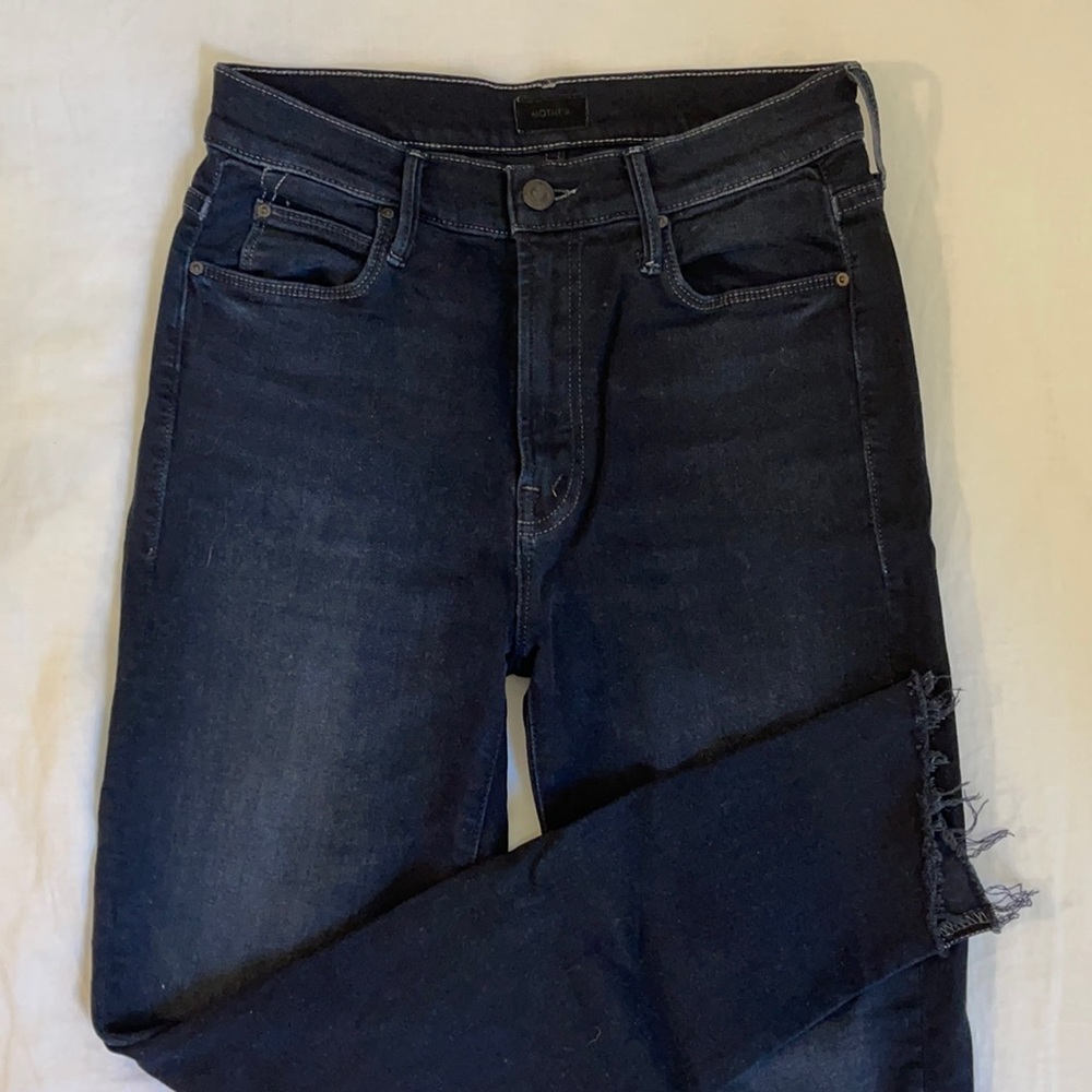 MOTHER Skinny Jeans - Dark Denim